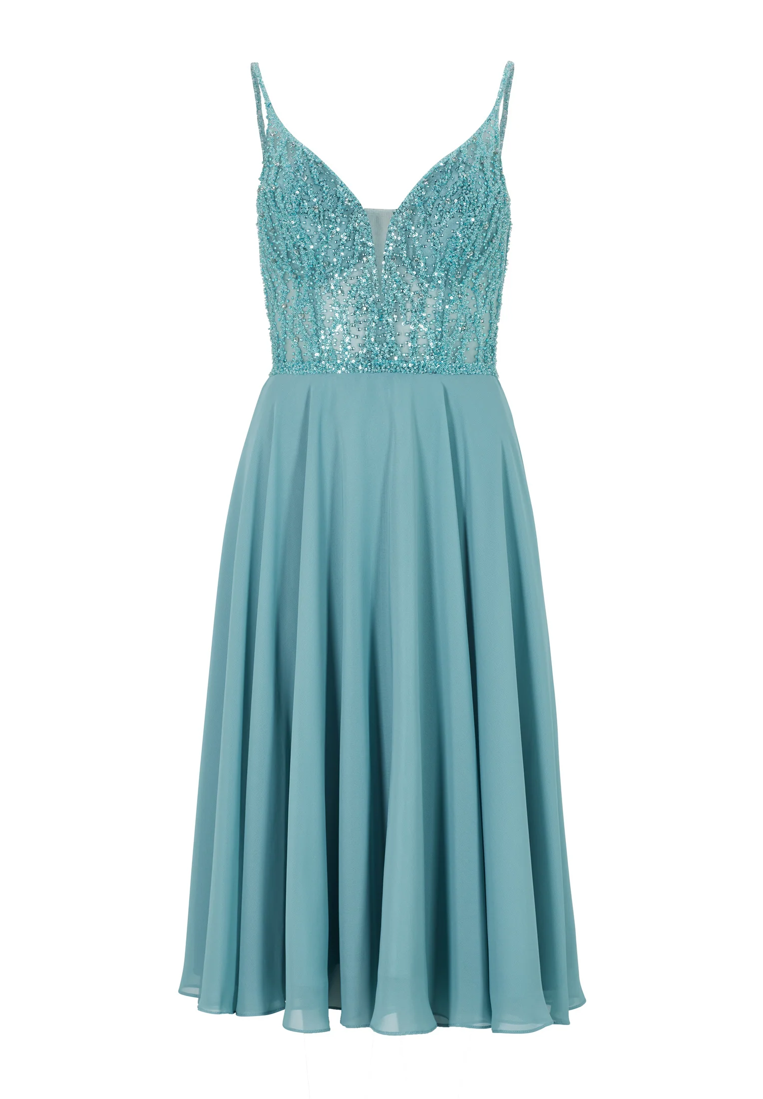 Cocktailkleid aus Materialmix - Image 12