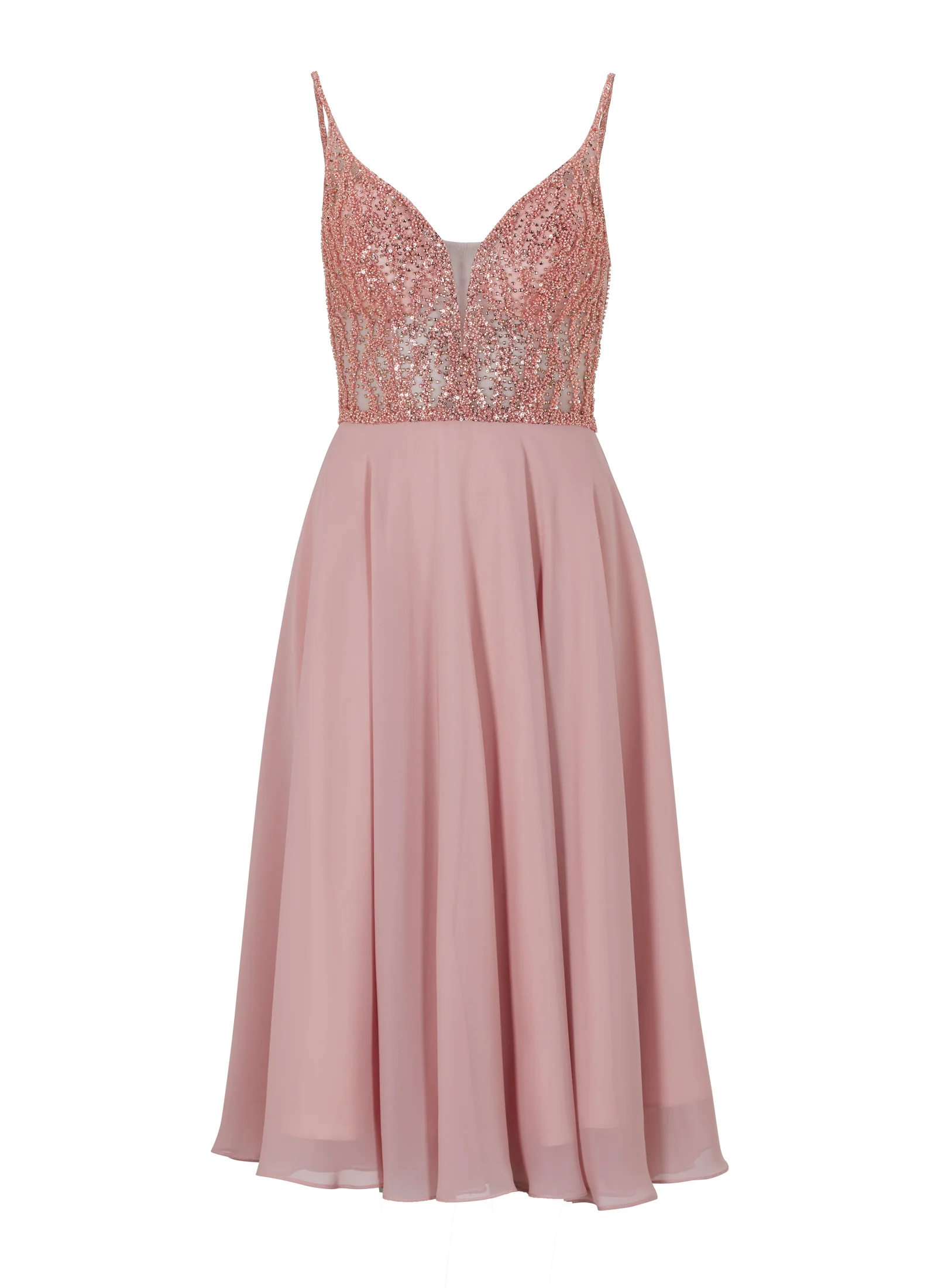 Cocktailkleid aus Materialmix - Image 18
