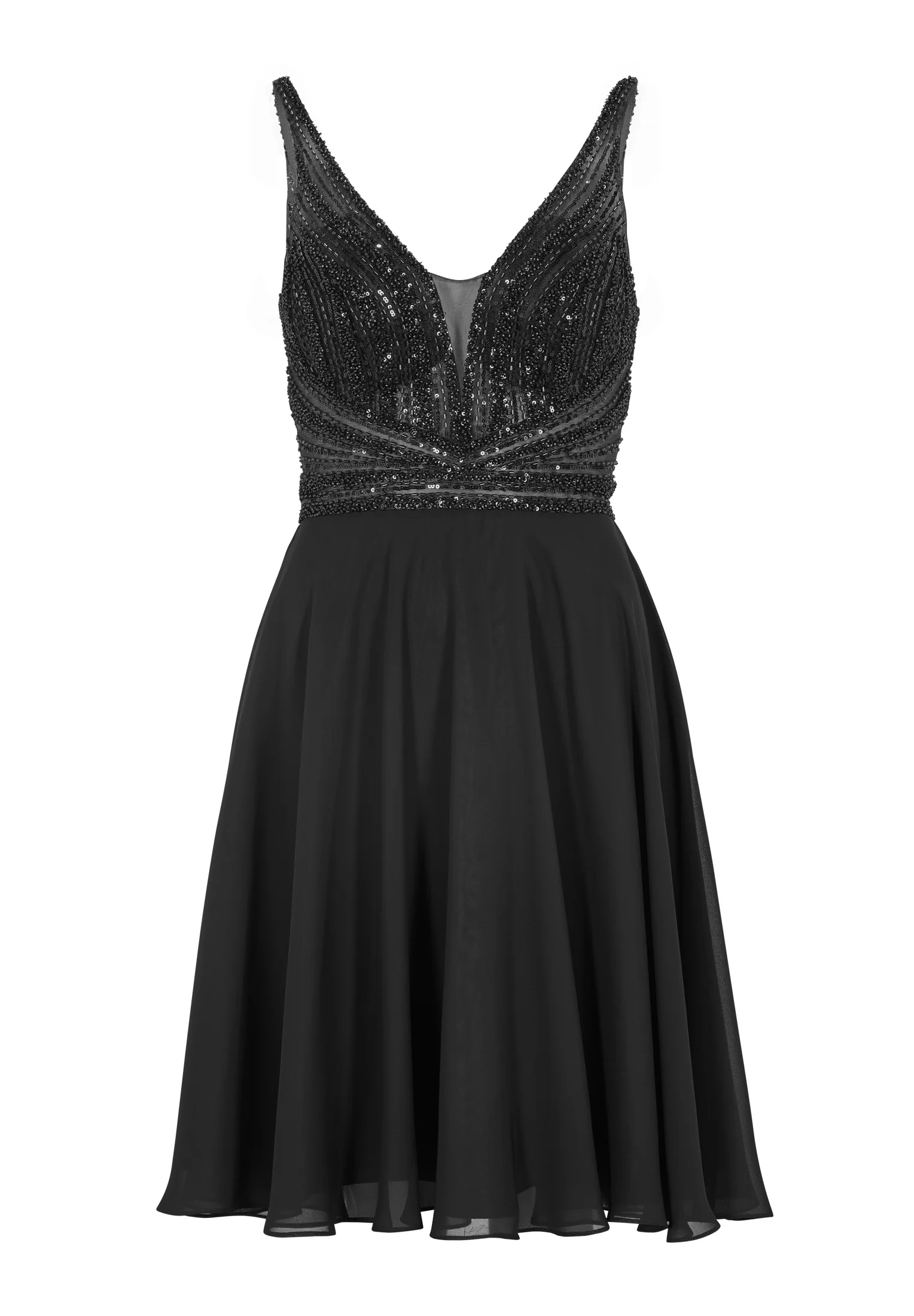 Cocktailkleid mit tonaler Stickerei - Image 6