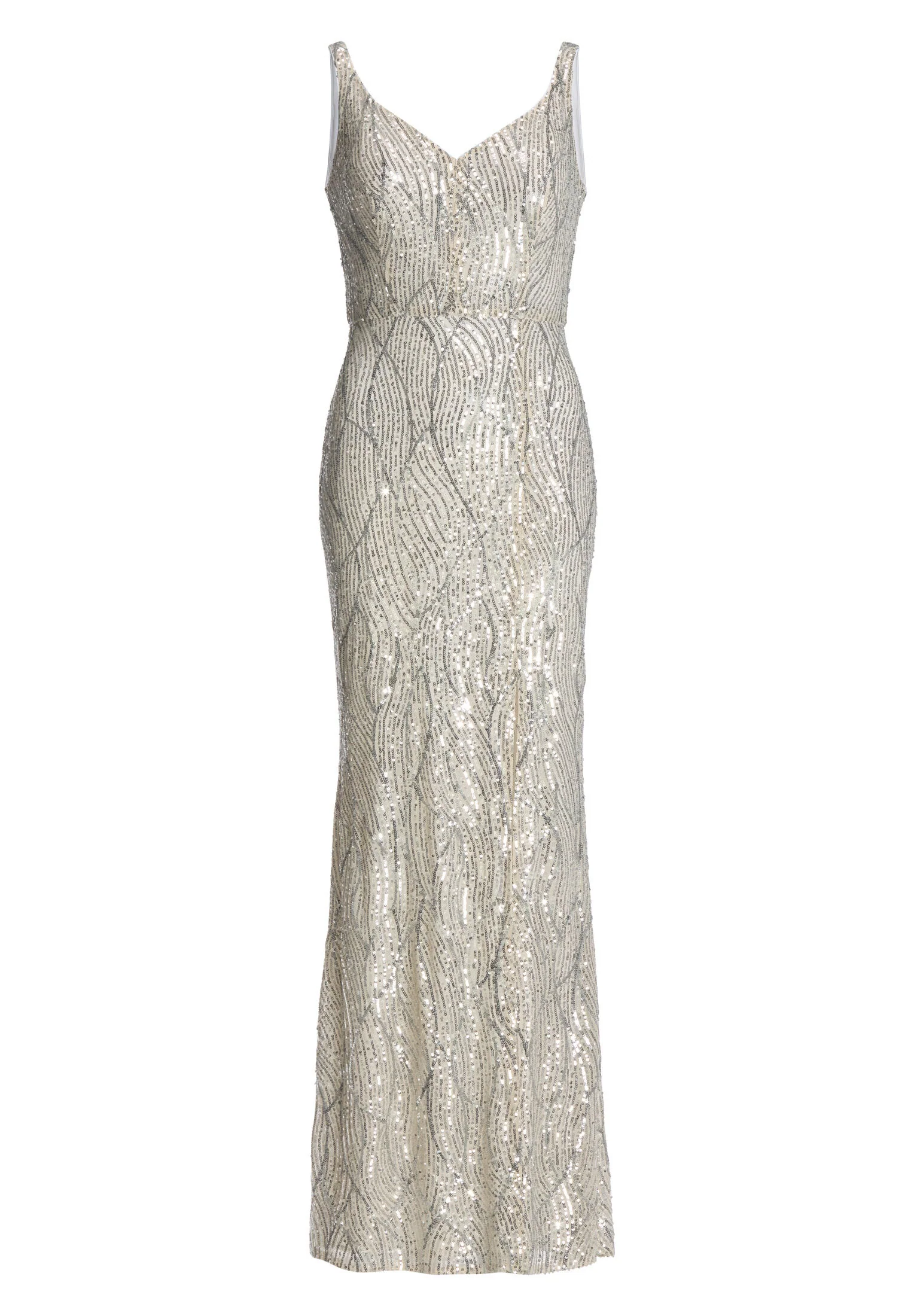 Figurbetontes Abendkleid mit Pailletten Bestickung - Image 6