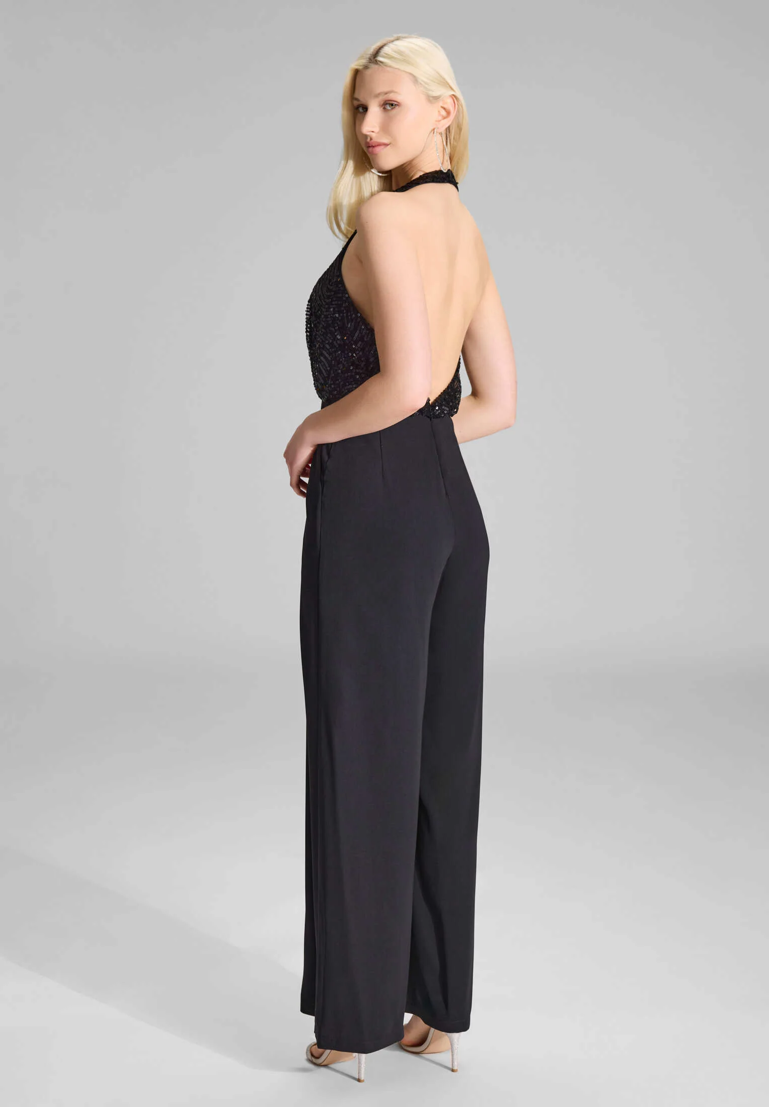 Jumpsuit mit besticktem Top aus Paillette - Image 3