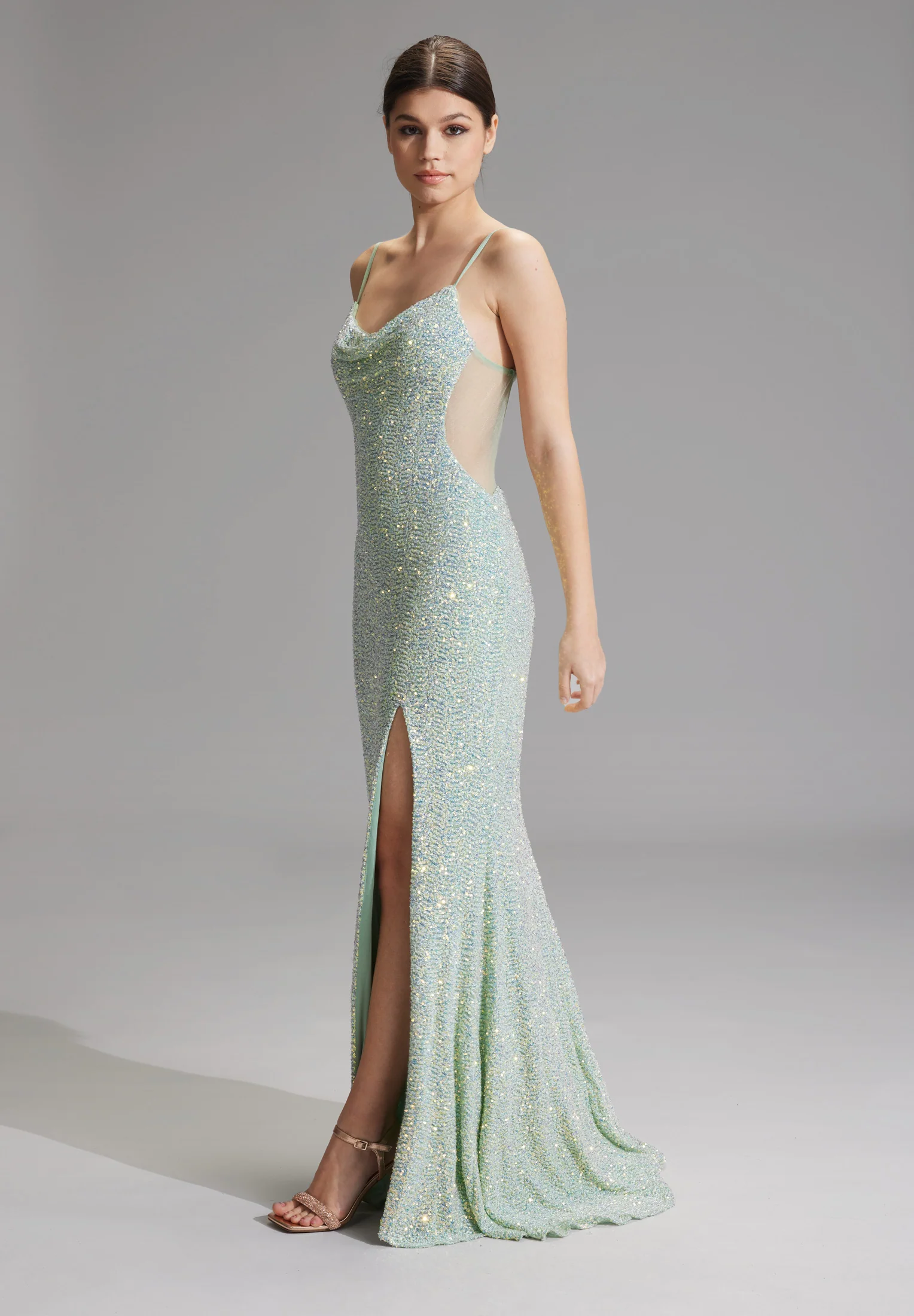 Slipdress mit transparenter Rückenpartie - Image 40