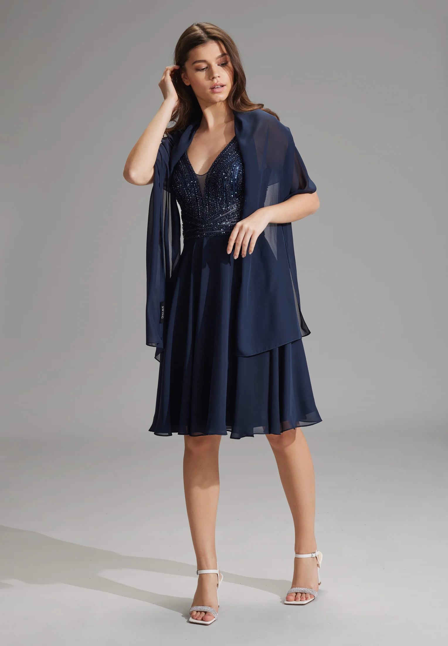 Stola aus Chiffon - Image 10