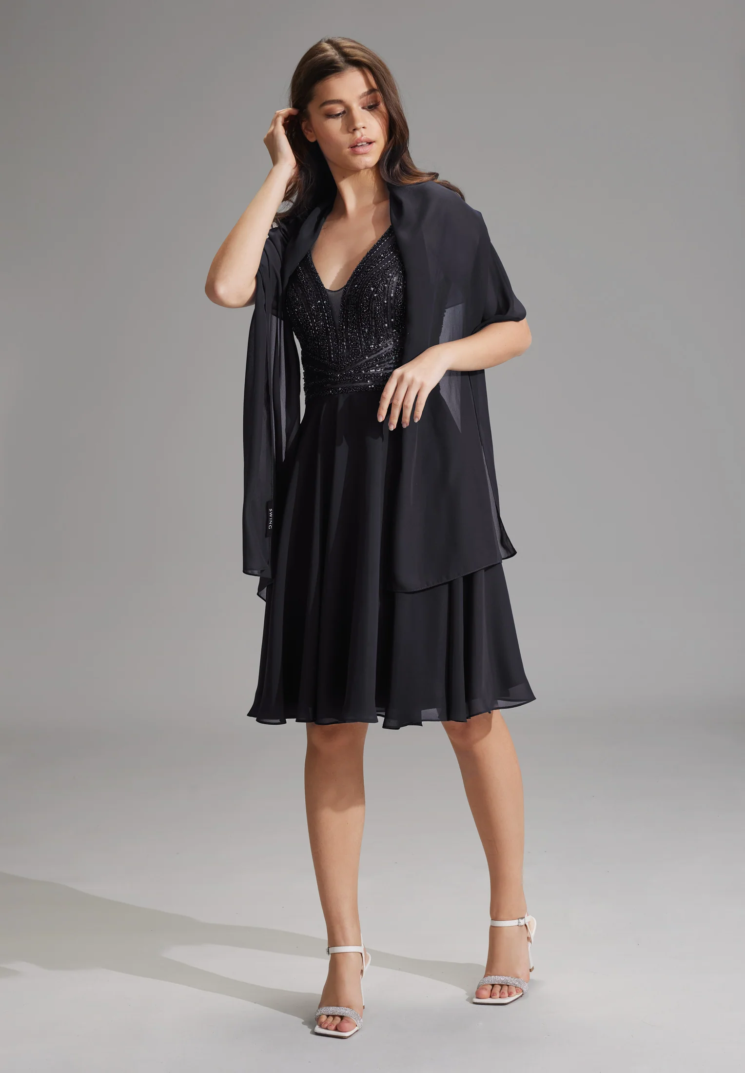 Stola aus Chiffon - Image 3